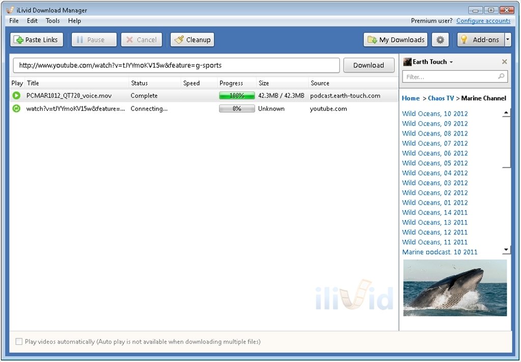 ilivid download manager 01net