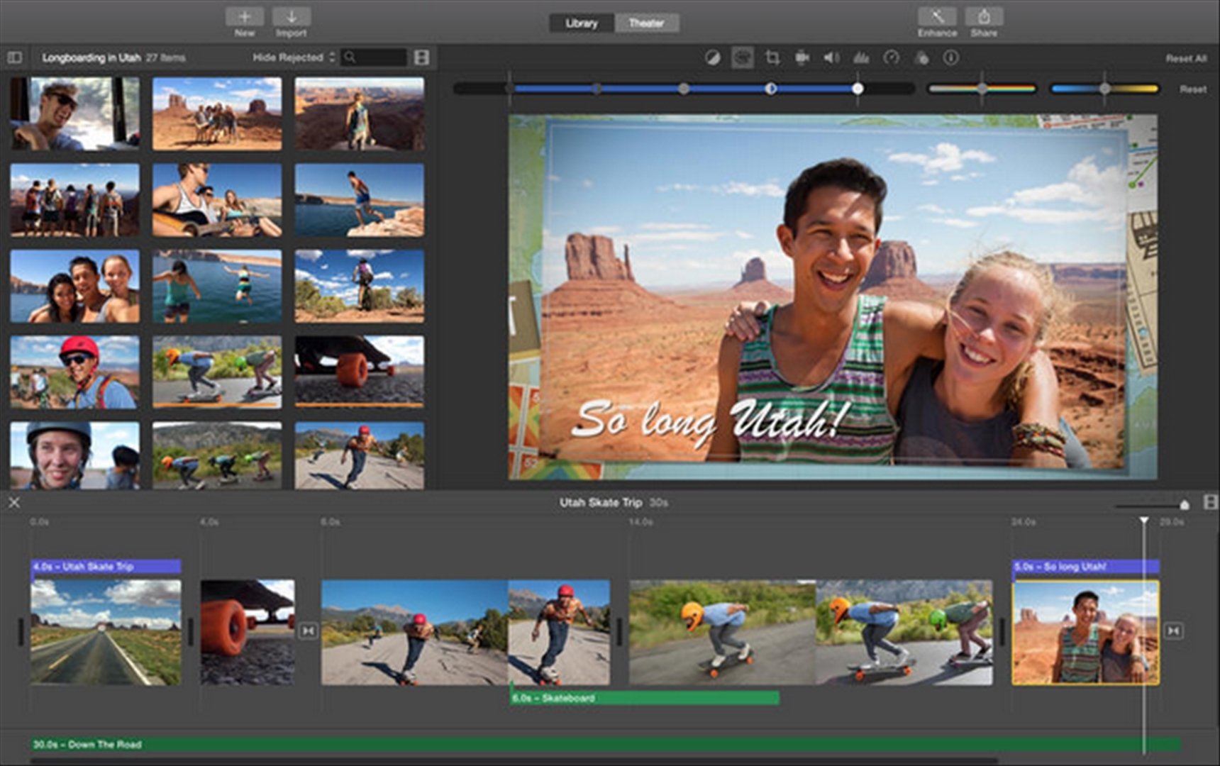 how to cut on imovie mac