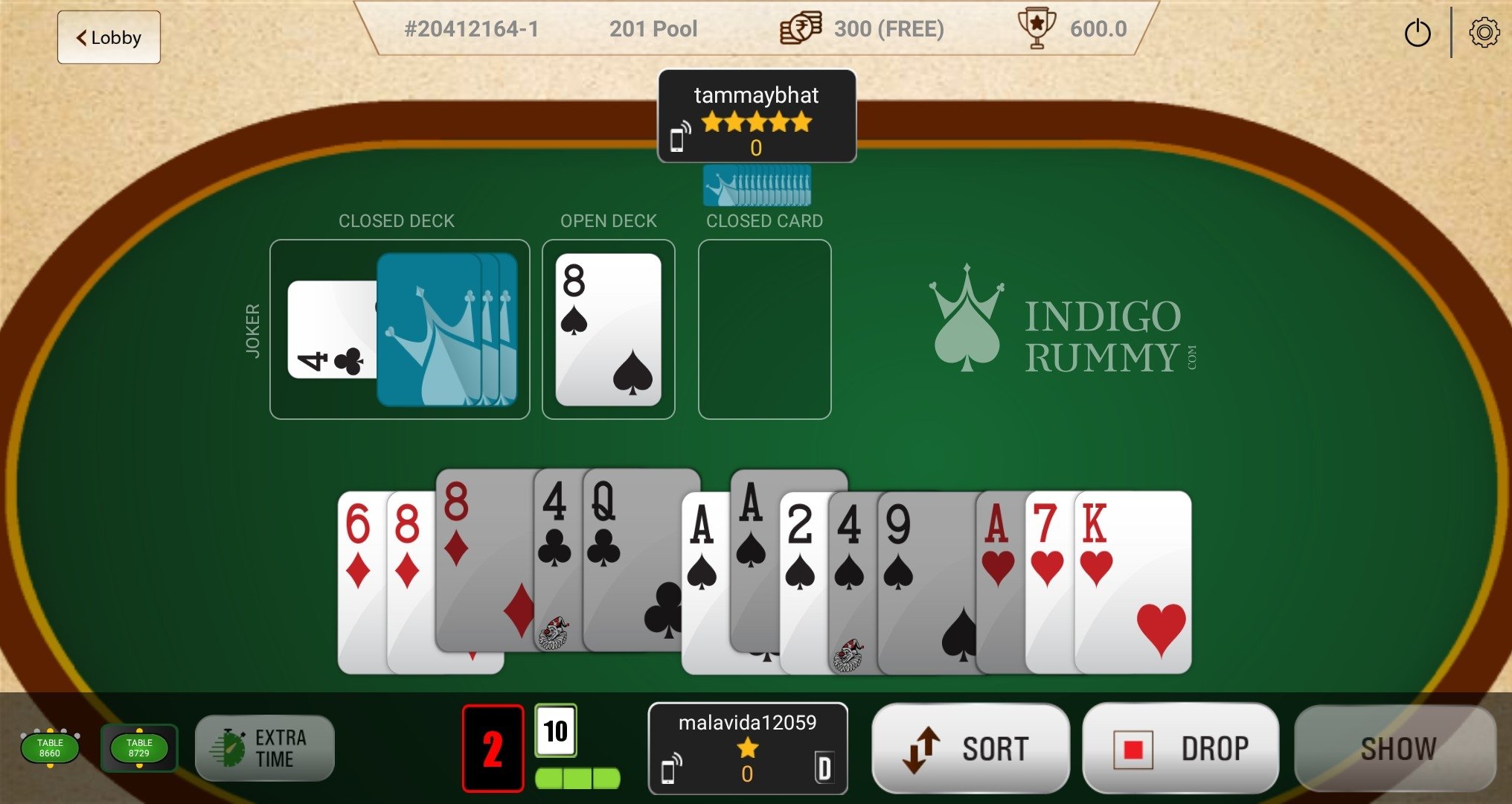 Indigo Rummy Android