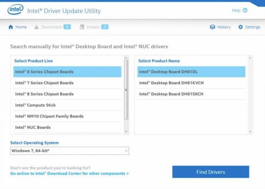 how to update intel driver