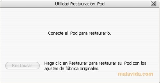 ipod reset utility windows 10
