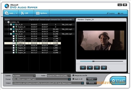 extract audio from dvd freeware