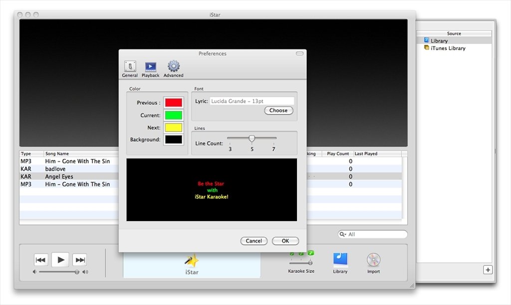 karaoke player for mac os x