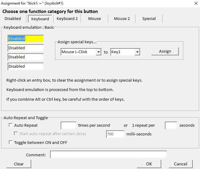 how to use joytokey for a sidewinder