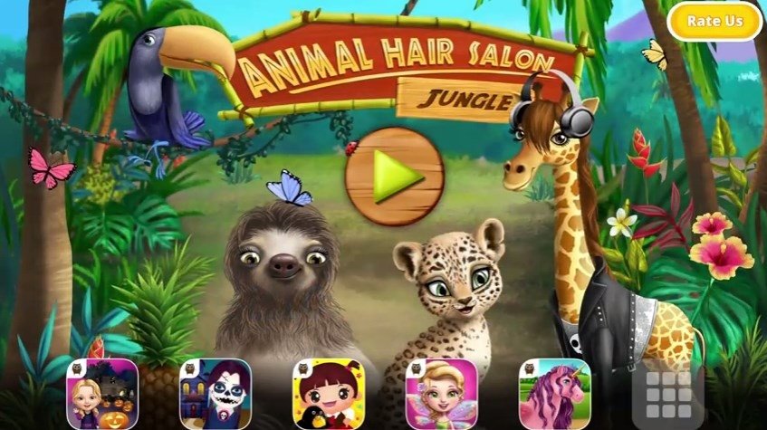 Jungle Animal Hair Salon Android