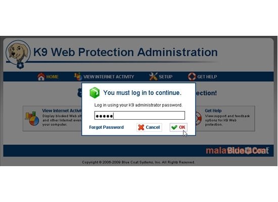 como desinstalar k9 web protection