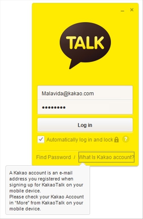 kakaotalk auto login desktop