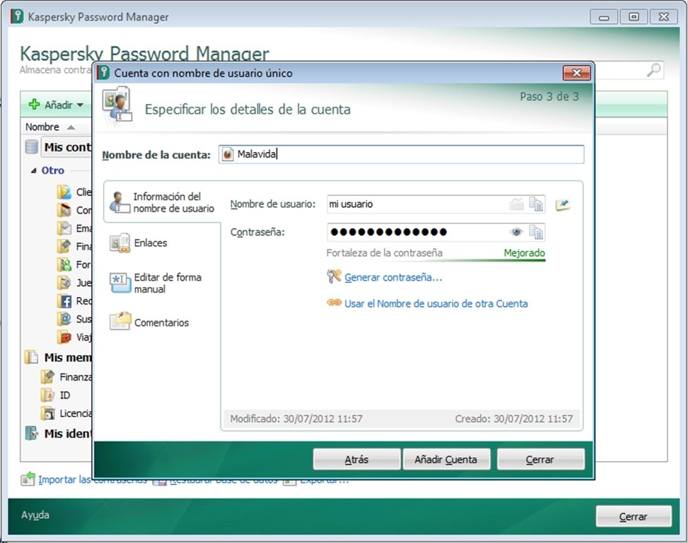 my kaspersky password manager