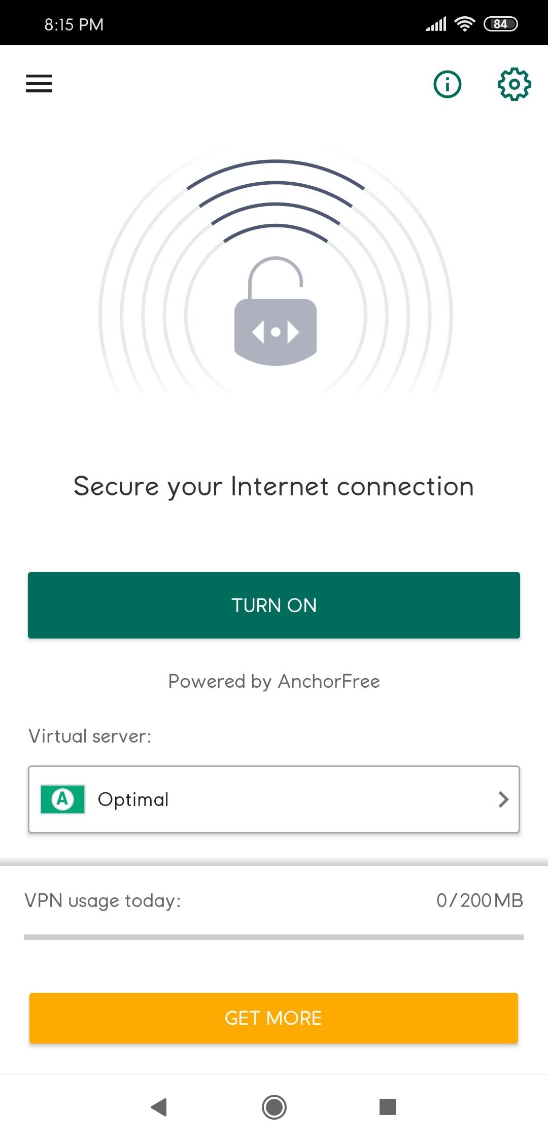 kaspersky vpn connection