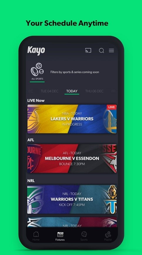 kayo sports app