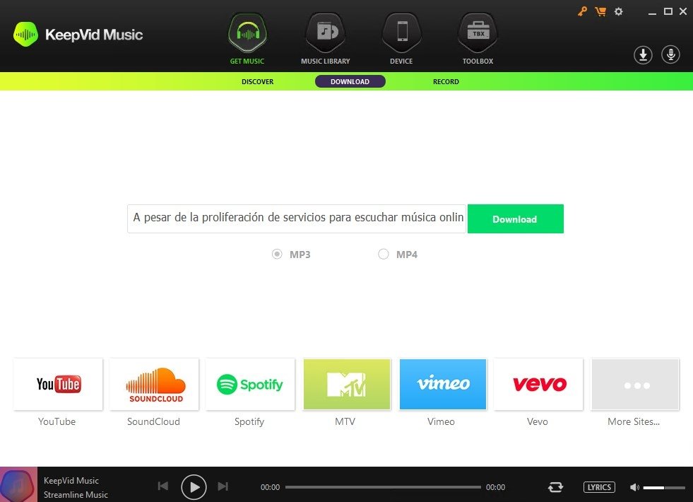 Descargar KeepVid Music 8.2.4 para PC - Gratis en Español