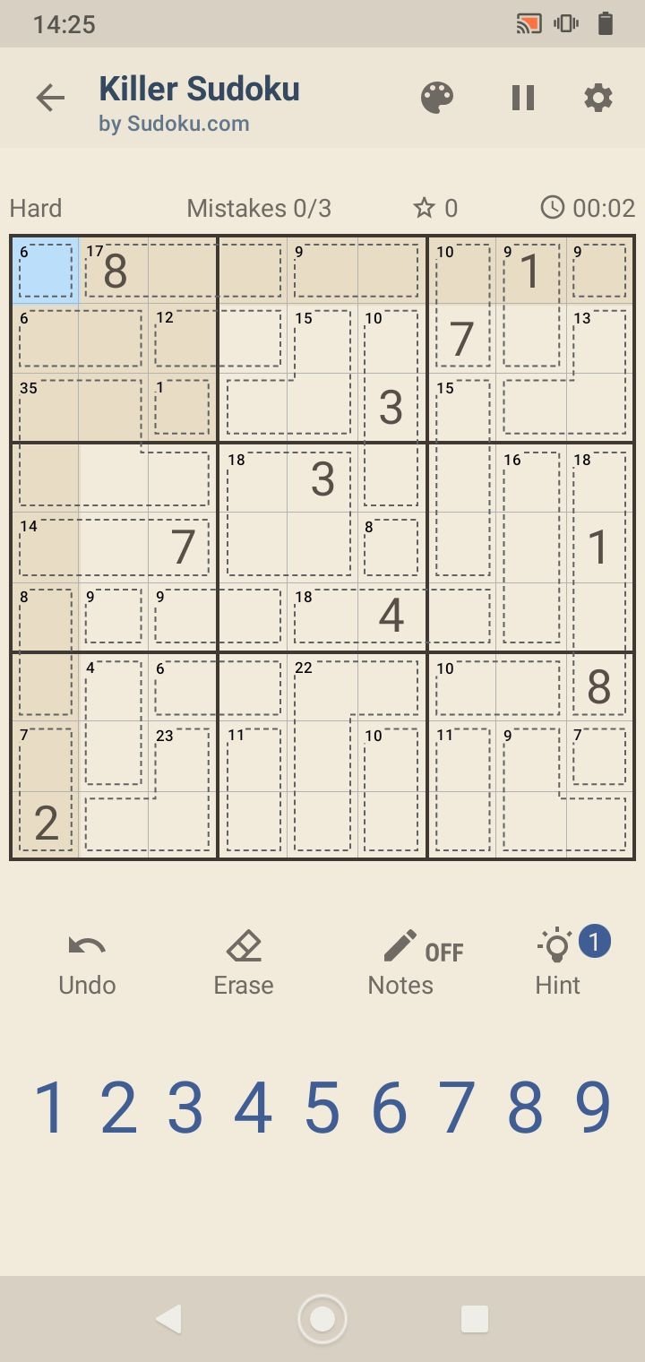 Killer Sudoku 3.9.0 - Скачать для Android APK бесплатно