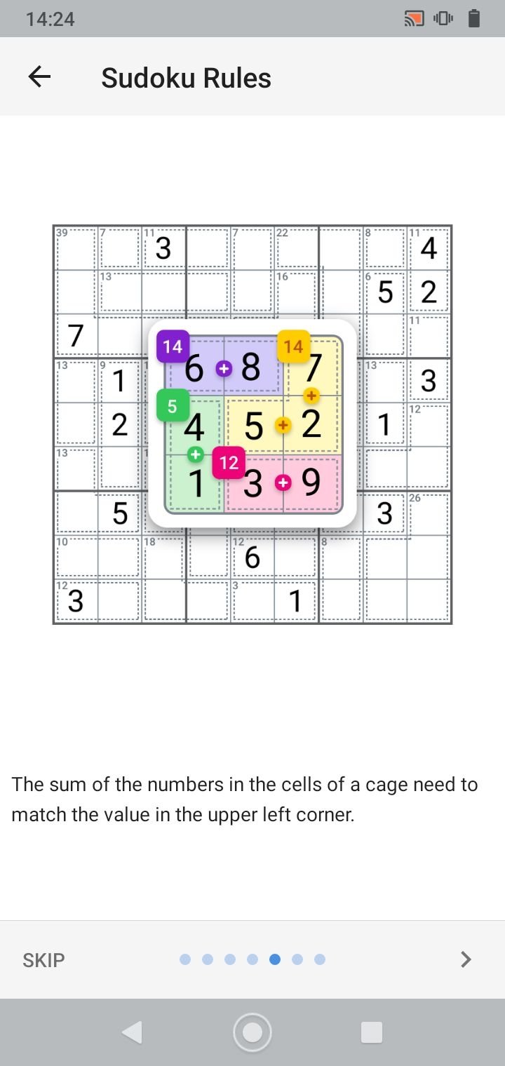 Killer Sudoku Master SumSudoku versão móvel andróide iOS apk