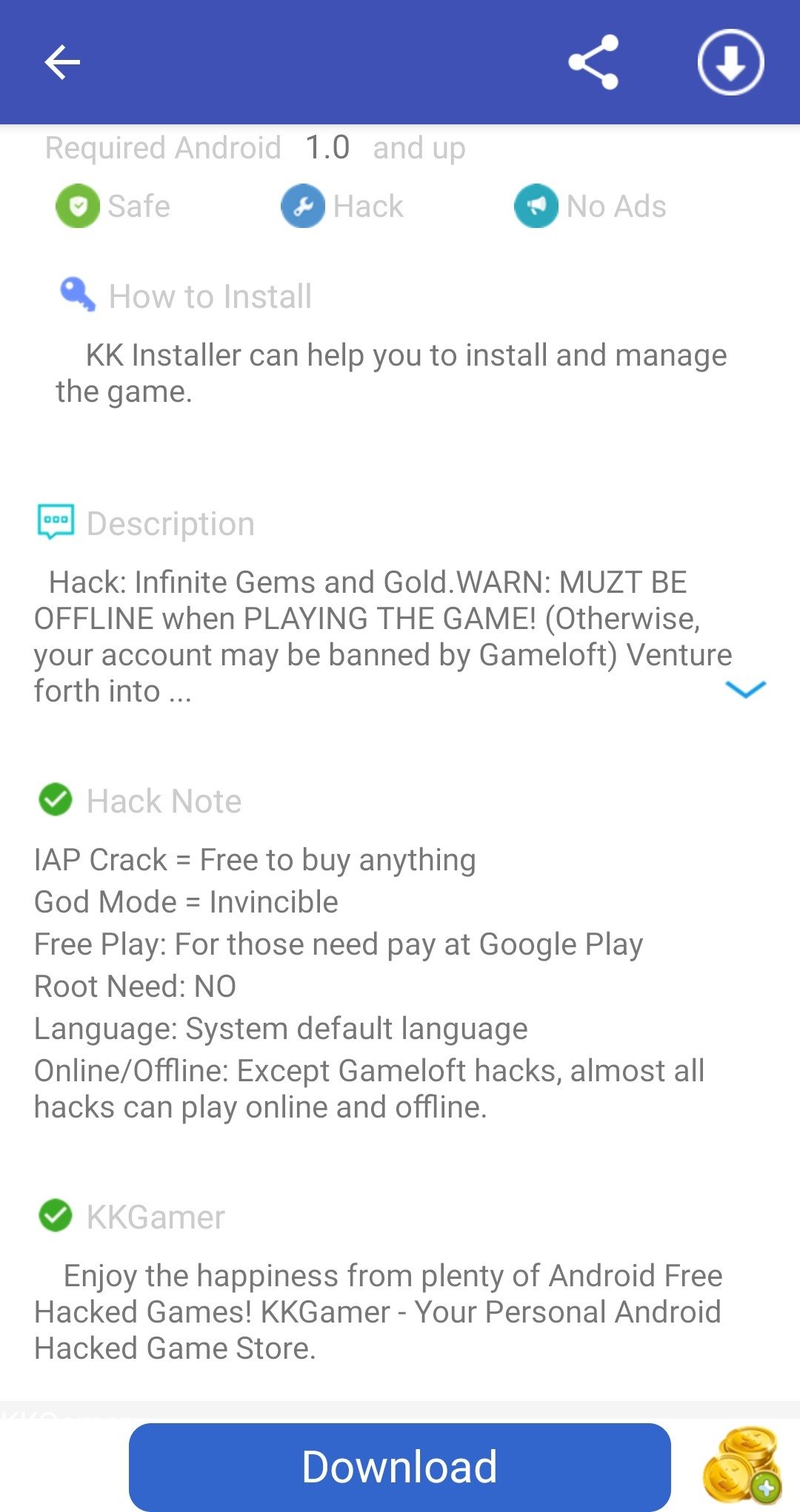 KK Gamer 1.0 - Скачать для Android APK бесплатно