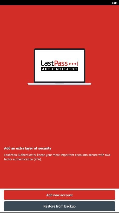 use lastpass as authentication app