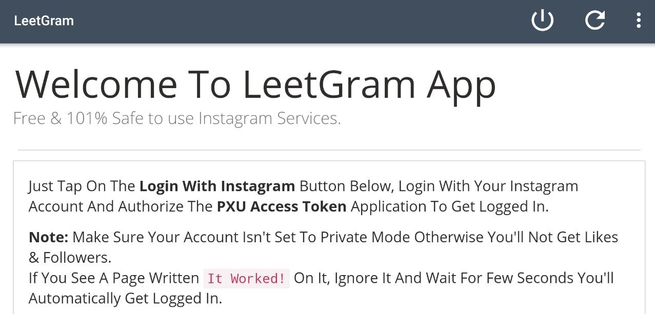 leetgram android - instagram followers increase apk free download