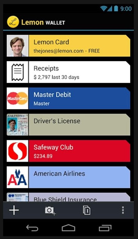 Lemon Wallet Android 