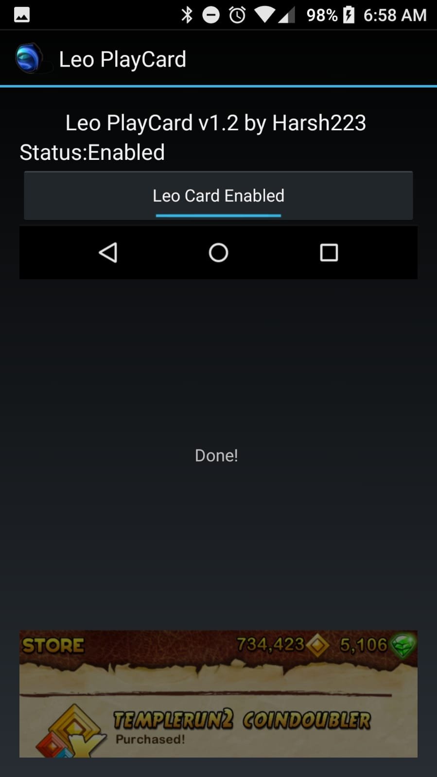 Leo playcard v1 hack in app purchases on android no root is here latest