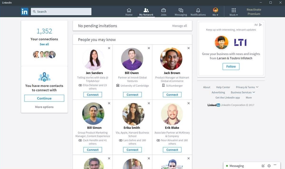 LinkedIn 2.1.7098.0 - Download for PC Free