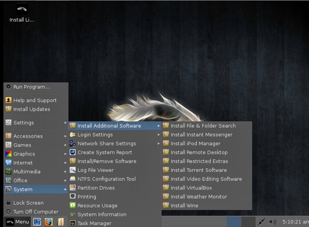 wine on linux lite