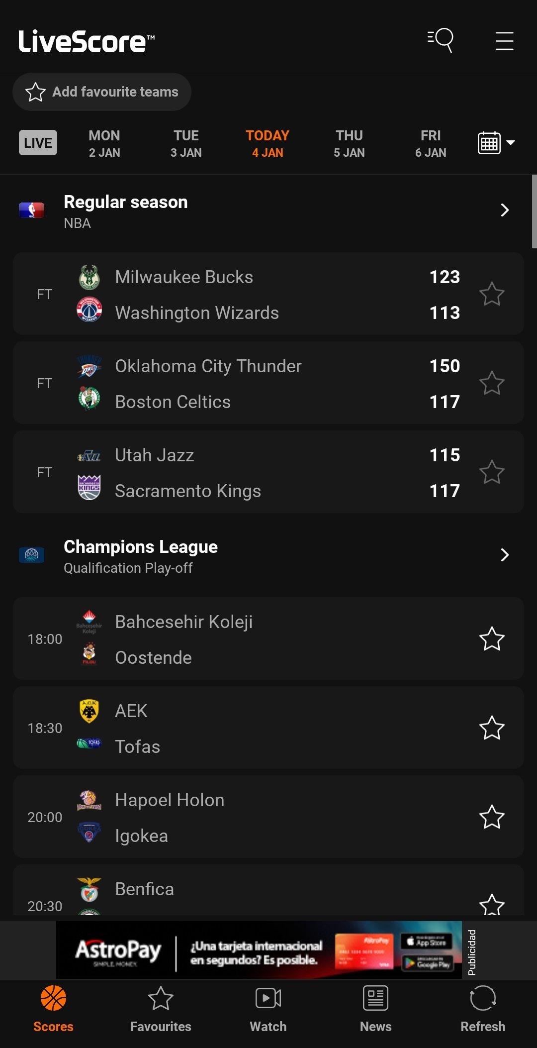 LiveScore APK Download for Android Free
