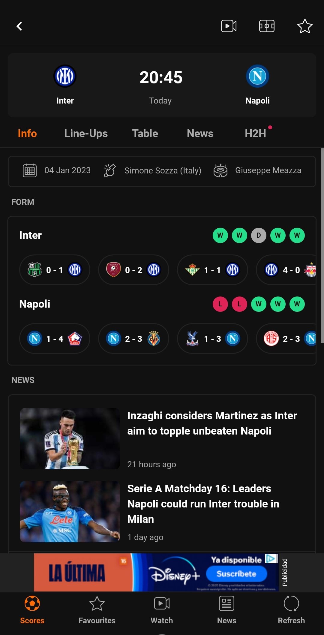 LiveScore::Appstore for Android