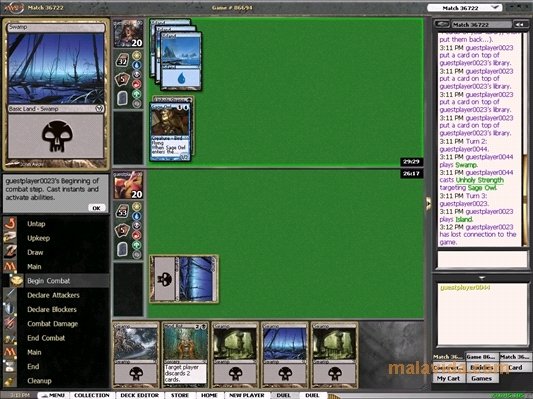 check status magic the gathering online