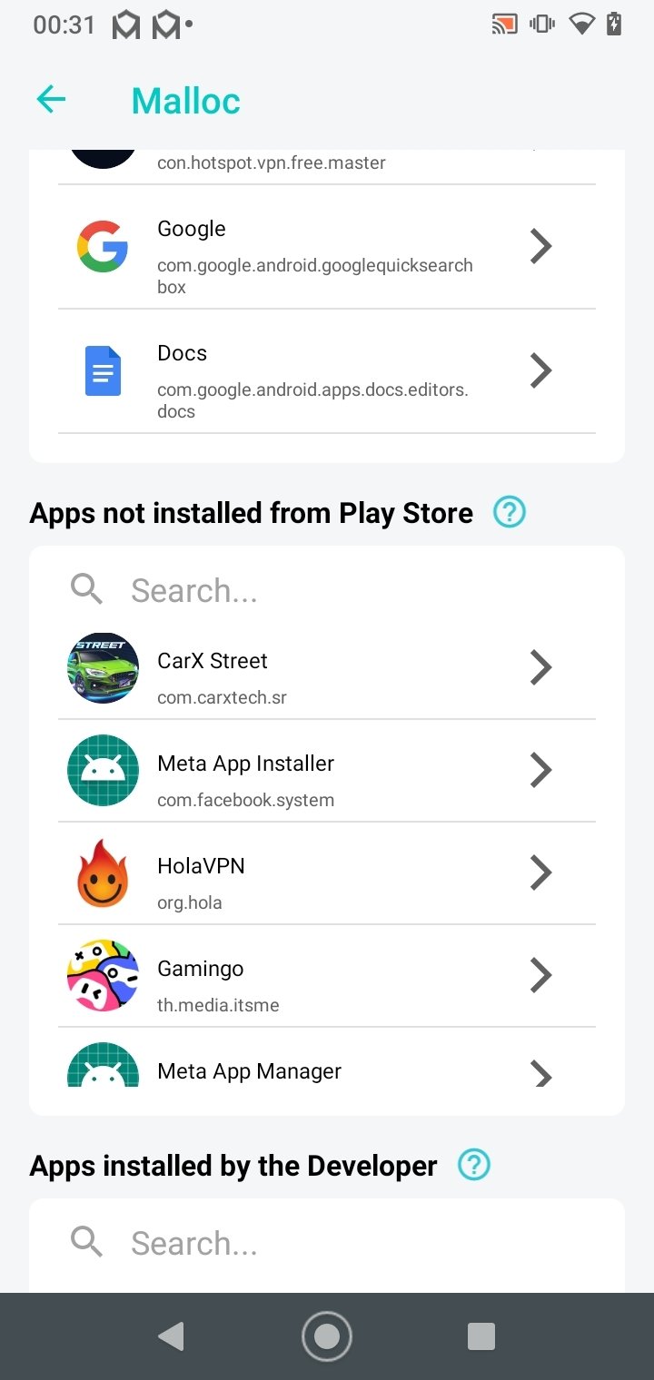 Android Apps by Malloc Privacy on Google Play