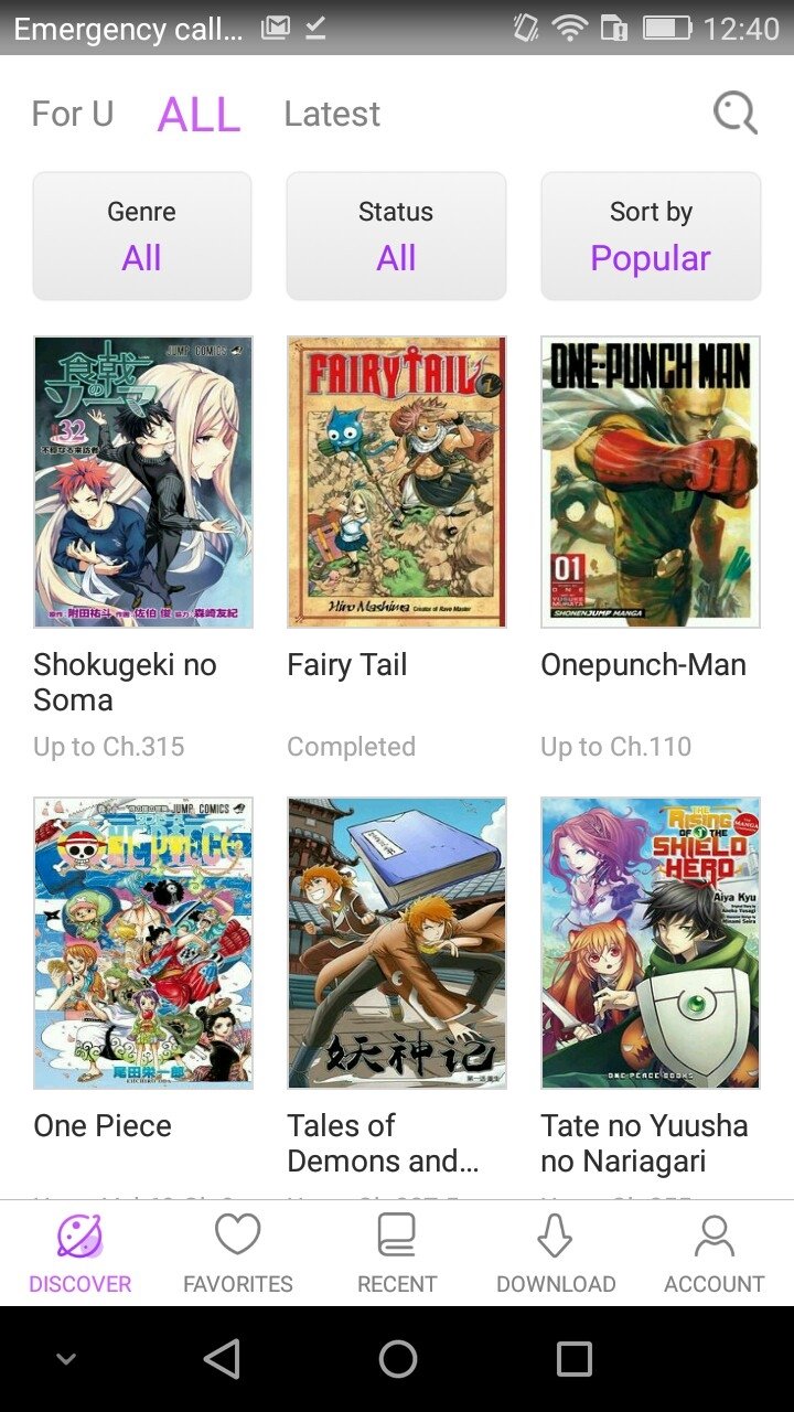 Manga zone website info