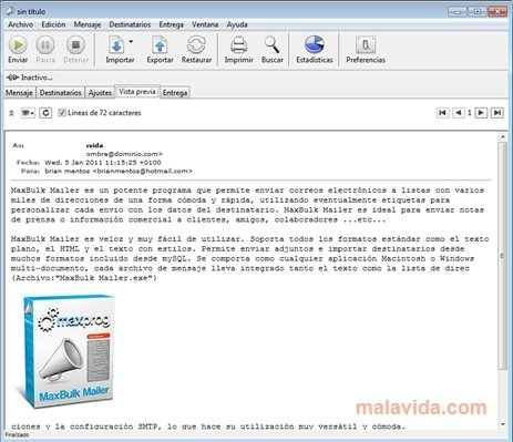 maxbulk mailer 5.8.0 download