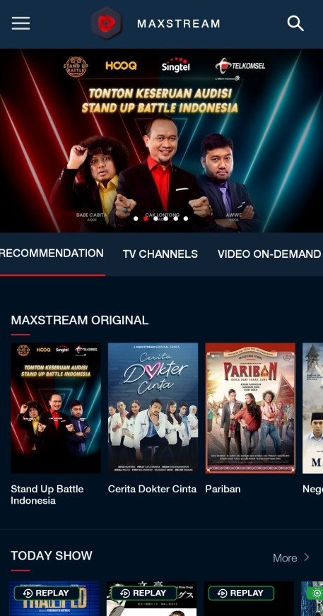 MAXstream Android 