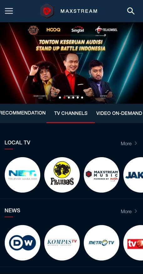 Maxstream outlet tv online