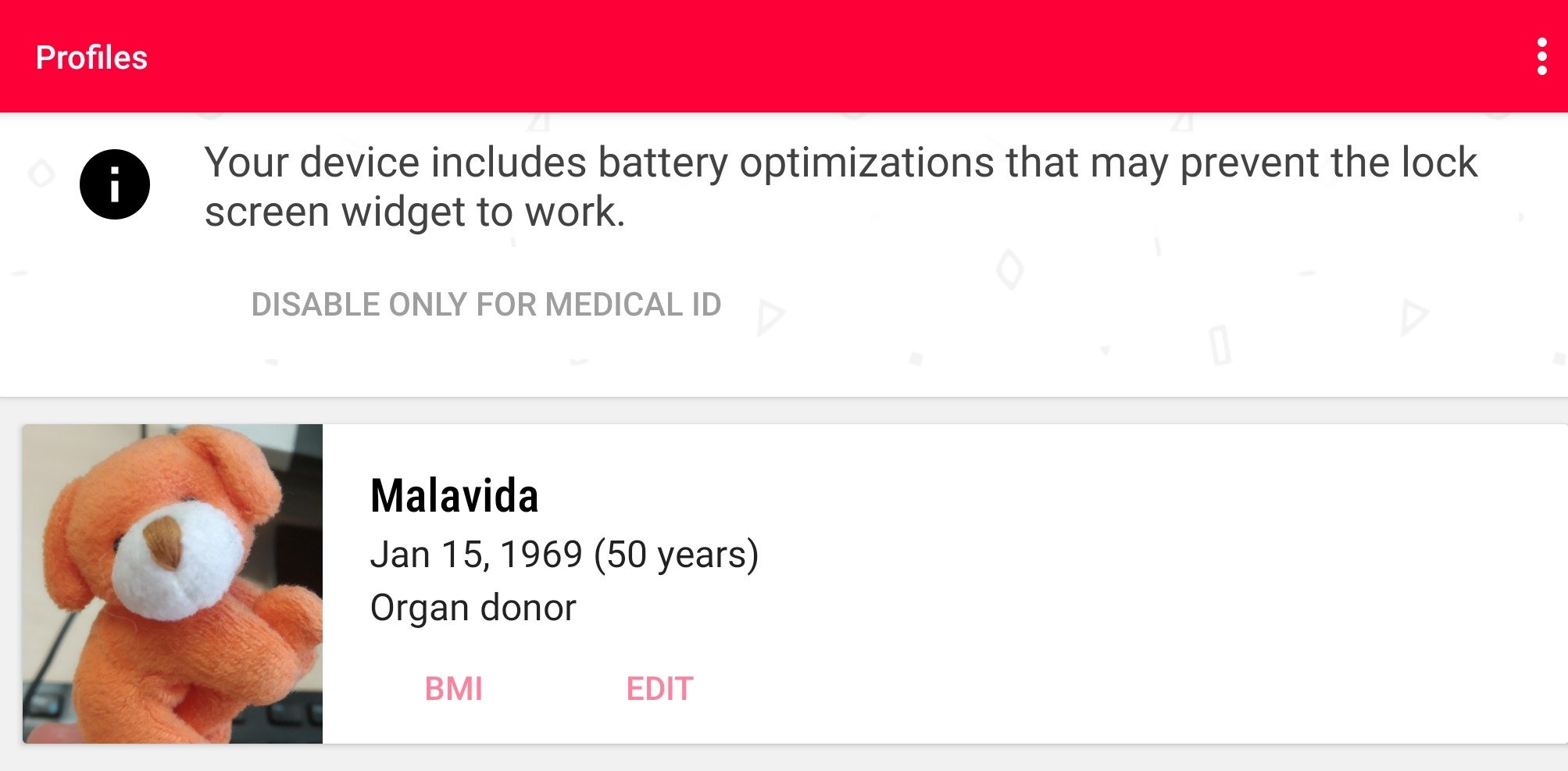 Medical ID Android