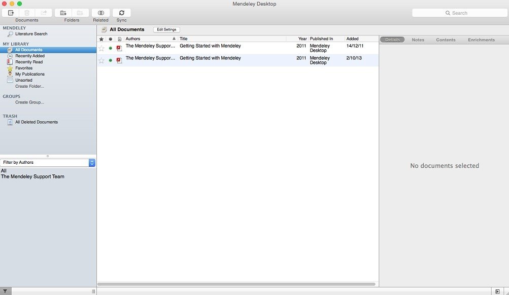 mendeley desktop for mac