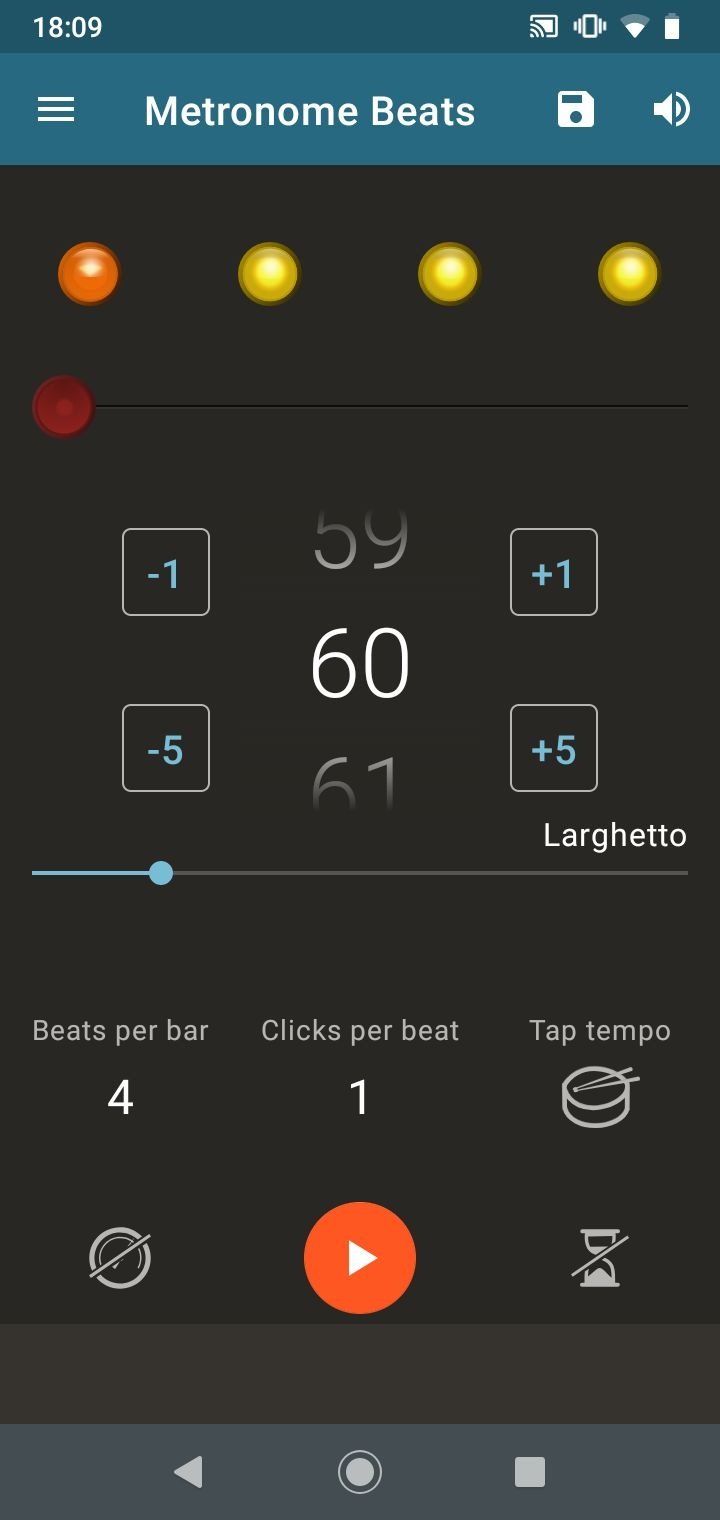 metronome 4 beats