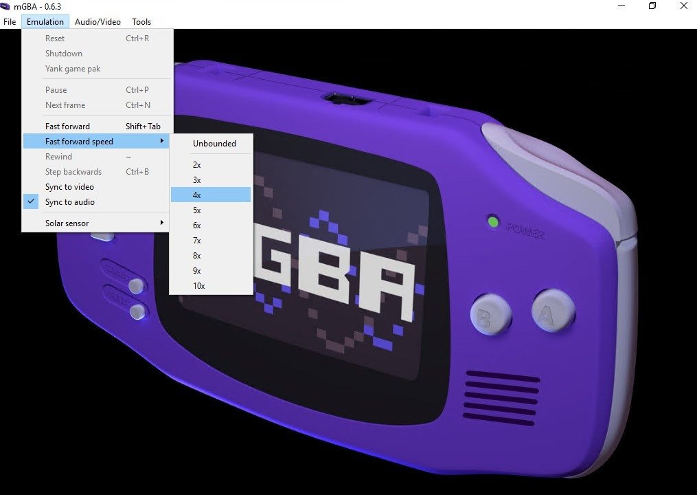 Emulador de GBA para ANDROID sem Anúncios com Fast Forward 