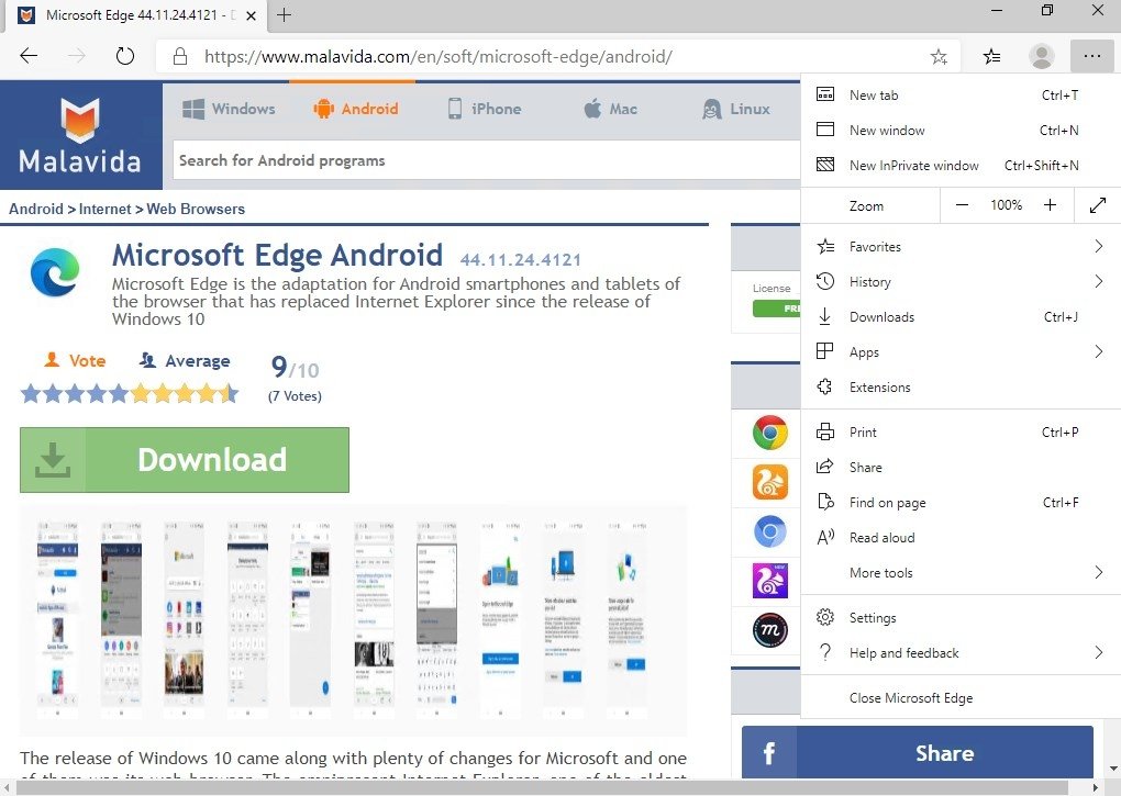 download microsoft edge for windows 7