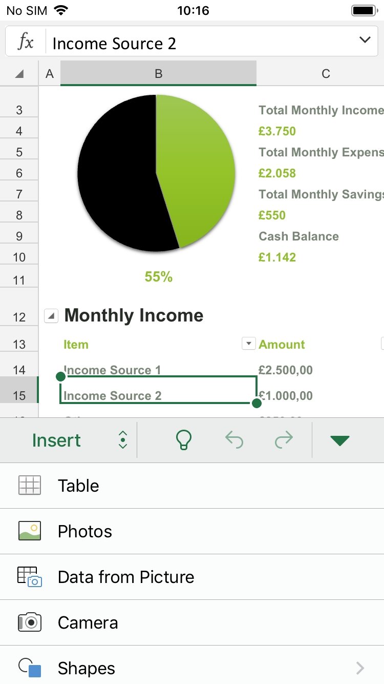 Microsoft Excel - Скачать для iPhone бесплатно