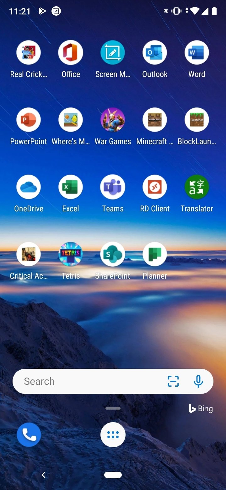 Microsoft Launcher 5 11 5 Android用ダウンロードapk無料