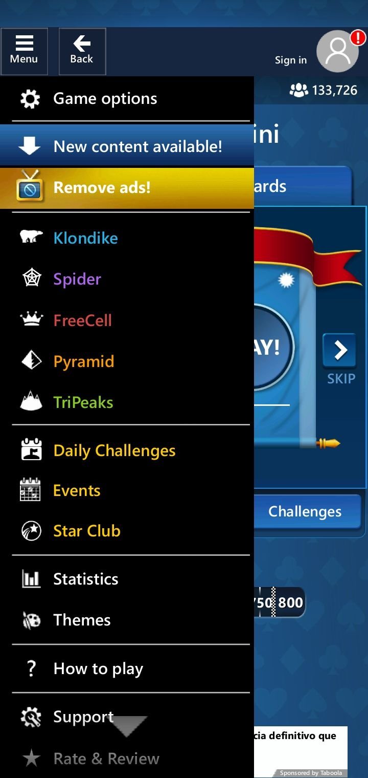 what are the new levels in microsoft solitaire collection