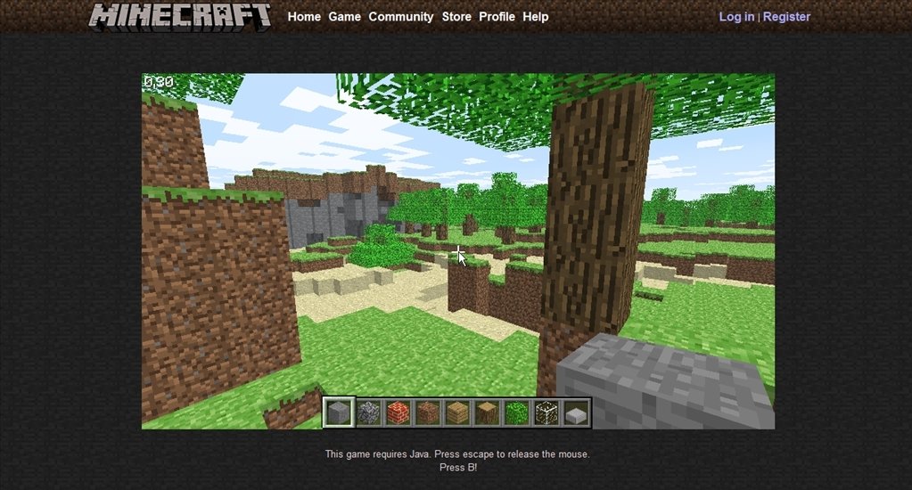 Minecraft Classic Online English Free