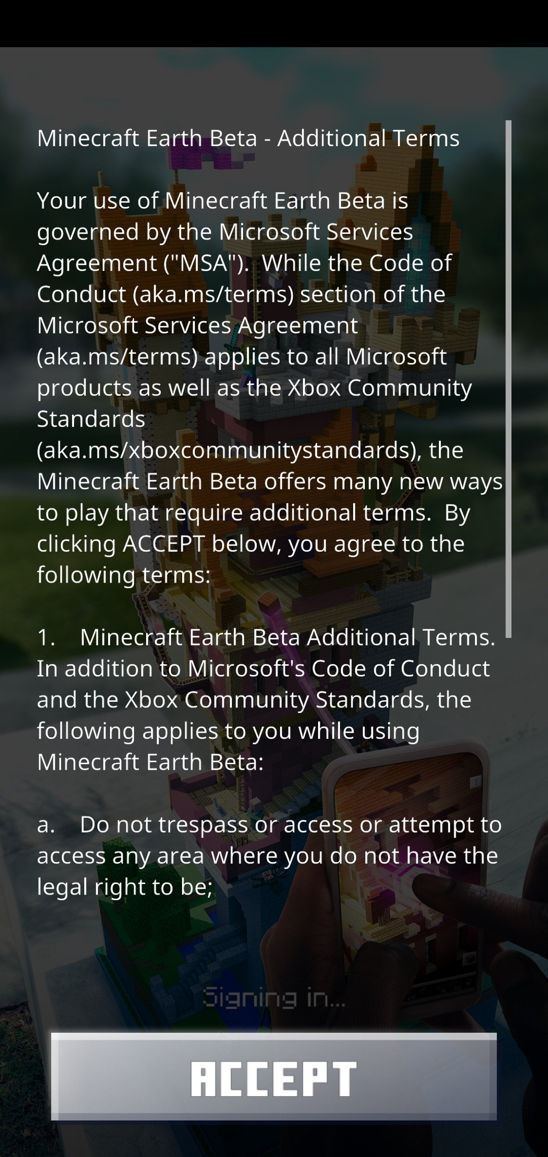 You can download and play Minecraft Earth on Android right now!