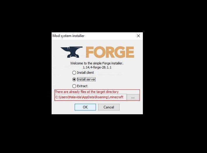 minecraft forge not installing