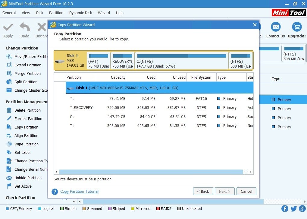 minitool partition wizard free