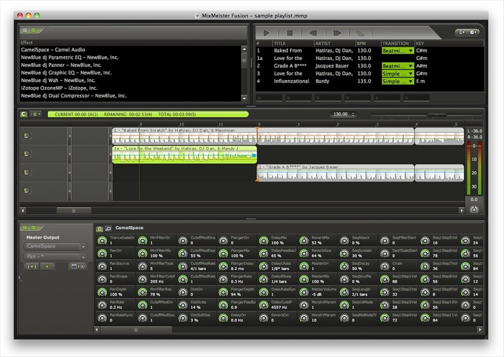 mixmeister fusion overlay tracks