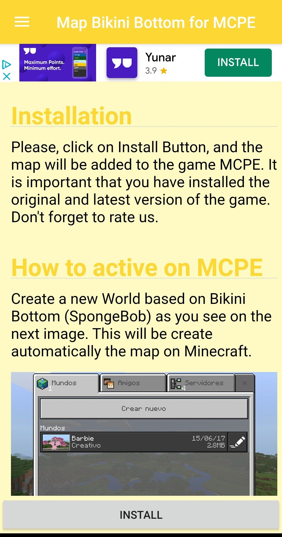 Mod Bikini Bottom For Mcpe 1 0 Android用ダウンロードapk無料