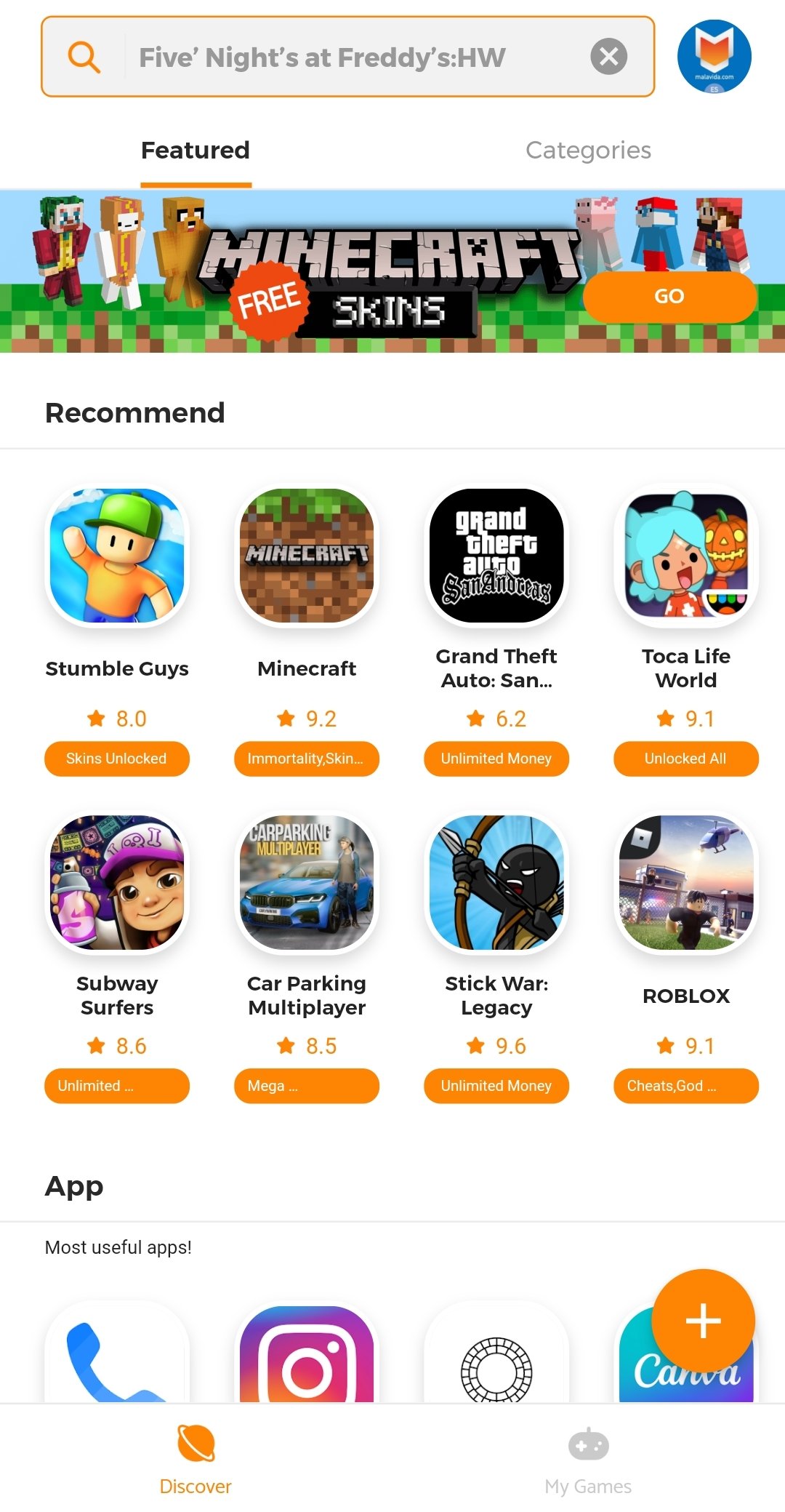 MODDROID: Download Android Games and Apps Mod Apk