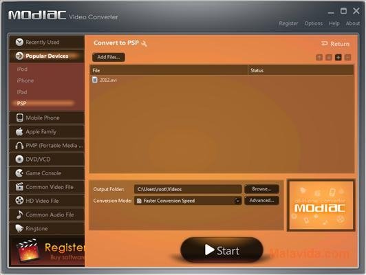 modiac avi to dvd converter