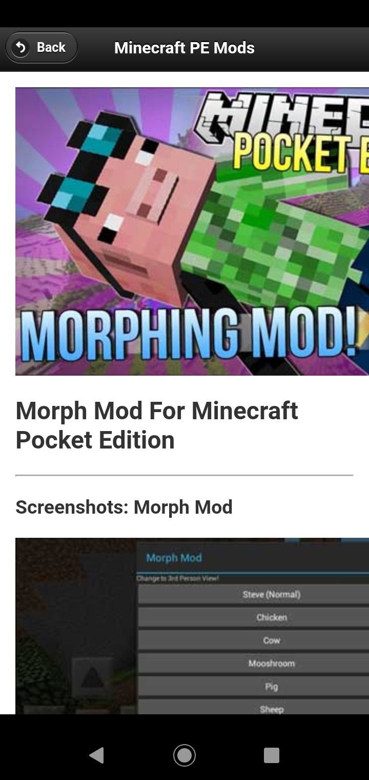 mods for minecraft pe