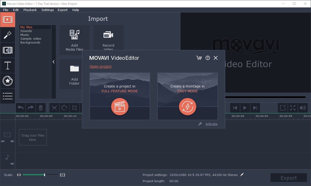 Movavi Video Editor 22.4.1.0 - Скачать на ПК бесплатно